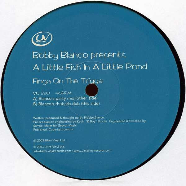 Bobby Blanco Presents A Little Fish In A Little Pond : Finga On The Trigga (12")