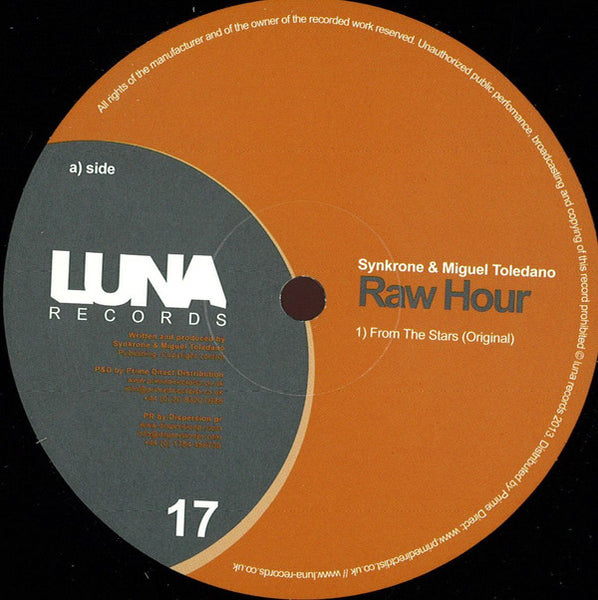 Synkrone & Miguel Toledano : Raw Hour (12")