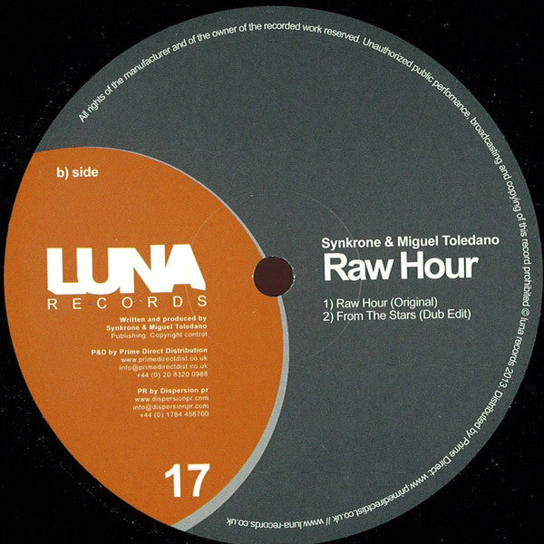 Synkrone & Miguel Toledano : Raw Hour (12")