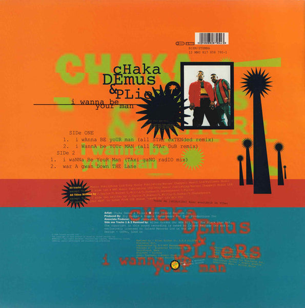 Chaka Demus & Pliers : I Wanna Be Your Man (12", Single)