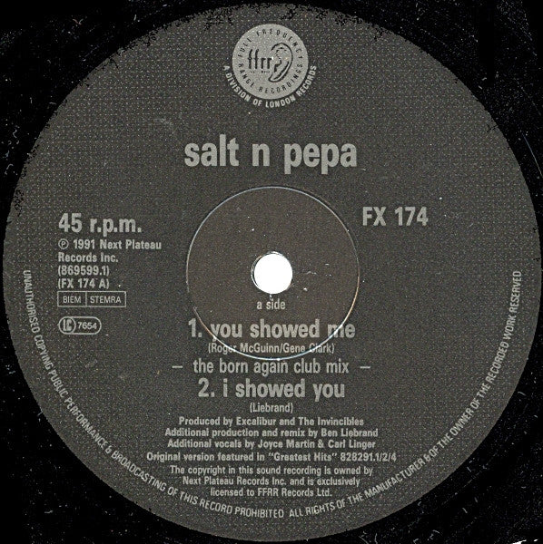 Salt 'N' Pepa : You Showed Me (12", M/Print)
