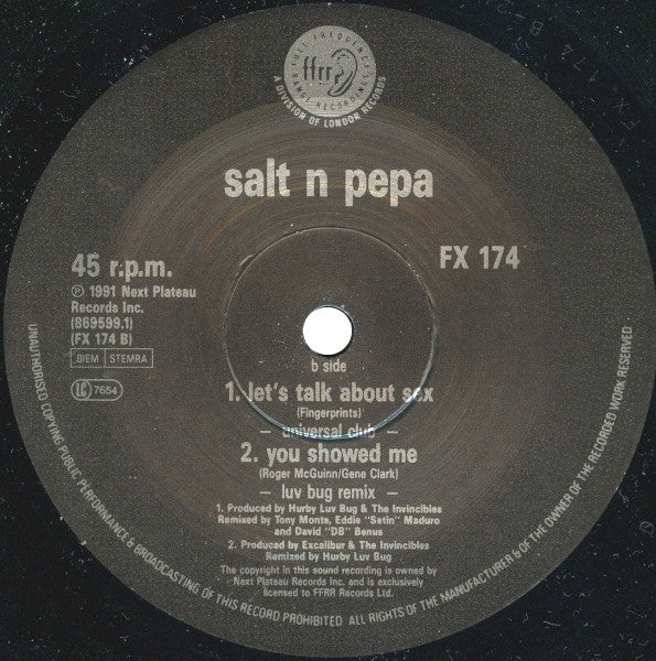Salt 'N' Pepa : You Showed Me (12", M/Print)