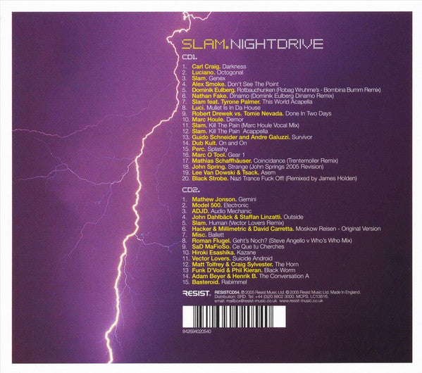 Slam : Nightdrive (2xCD, Comp, Mixed)