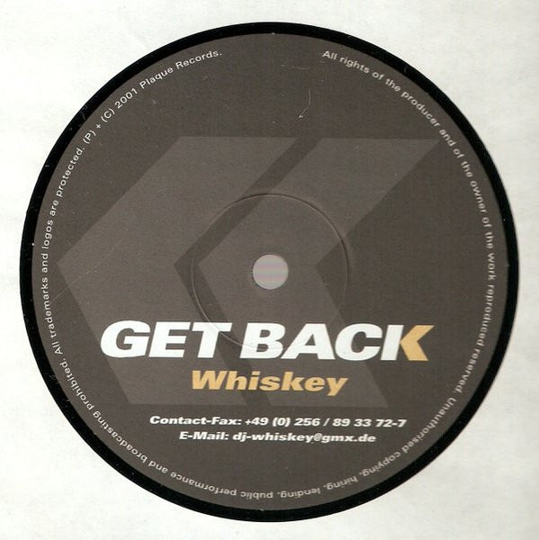 Whiskey (2) : Get Back (12")