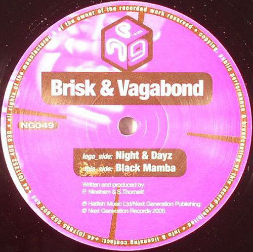 Brisk & V.A.G.A.B.O.N.D. : Night & Dayz / Black Mamba (12")