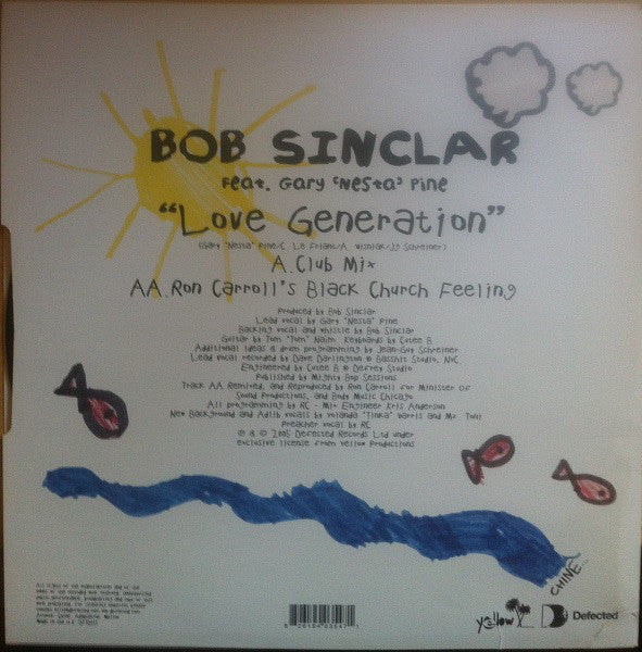 Bob Sinclar Feat. Gary "Nesta" Pine : Love Generation (12")