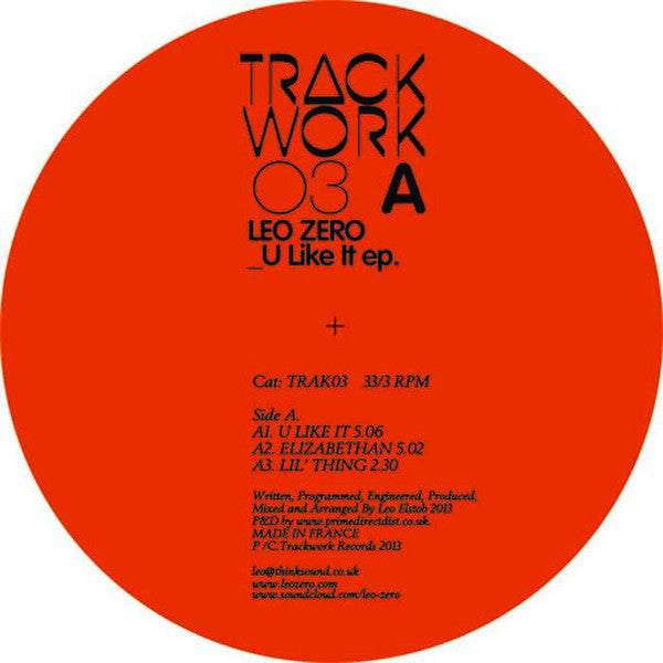 Leo Zero : You Like It EP (12", EP)