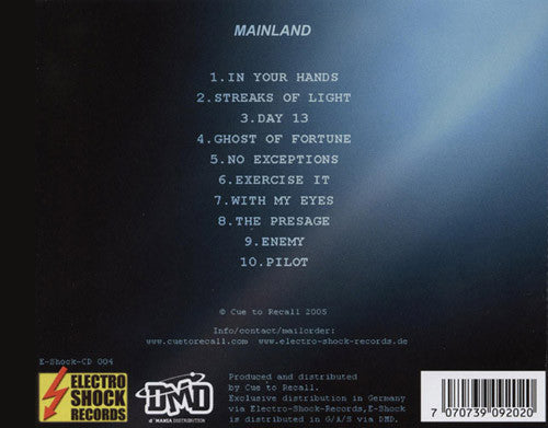 Cue To Recall : Mainland (CD, Album)