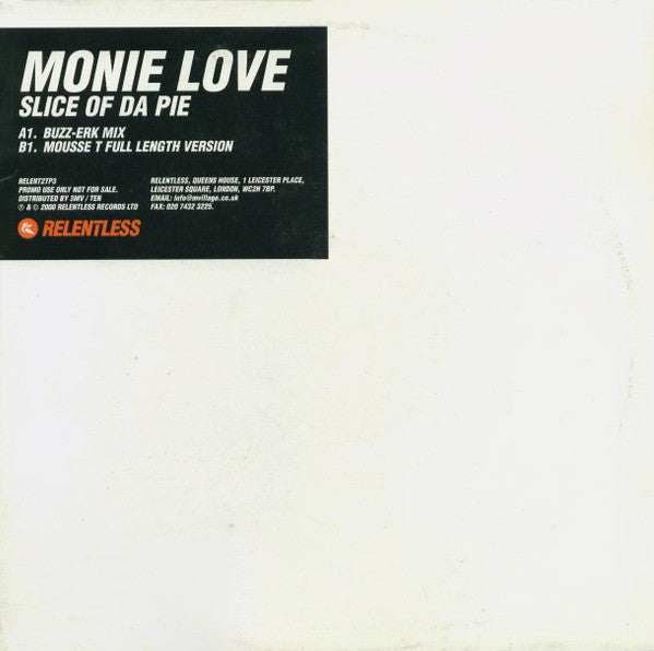 Monie Love : Slice Of Da Pie (12", Promo)