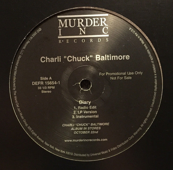 Charli Baltimore : Diary (12", Promo)