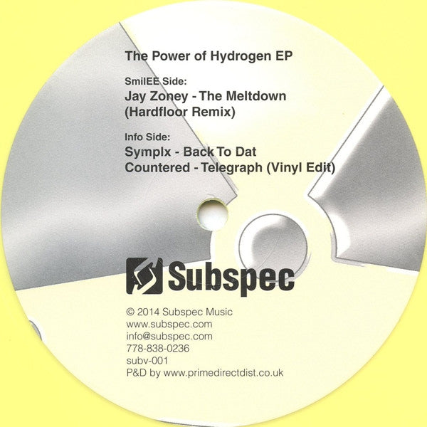 Various : The Power Of Hydrogen EP (12", EP, Yel)