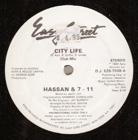 Hassan & 7-11 : City Life (12", Promo)