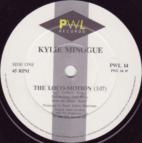 Kylie Minogue : The Loco-Motion (7", Single, Pap)