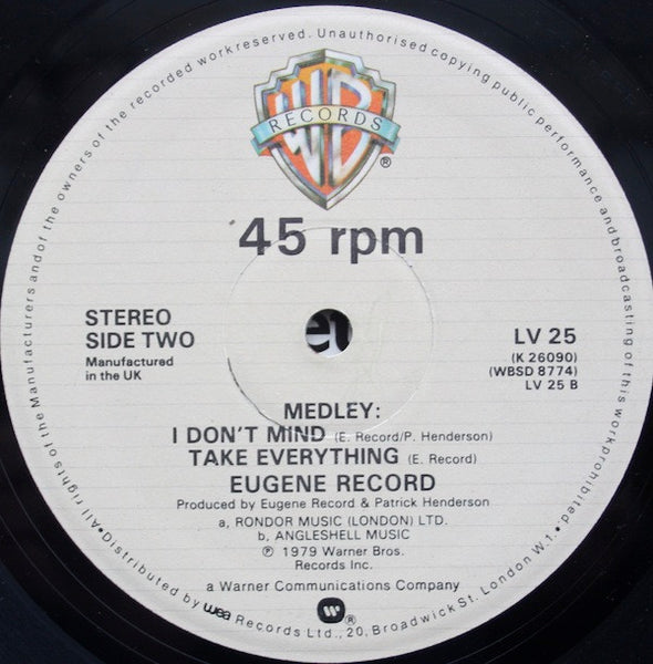 Eugene Record : Magnetism (12", Single, Ltd)