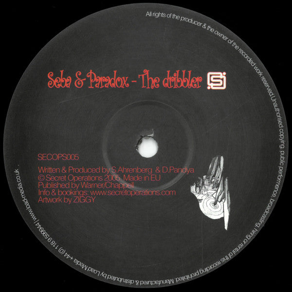 Seba & Paradox : Remembrance / The Dribbler (12")