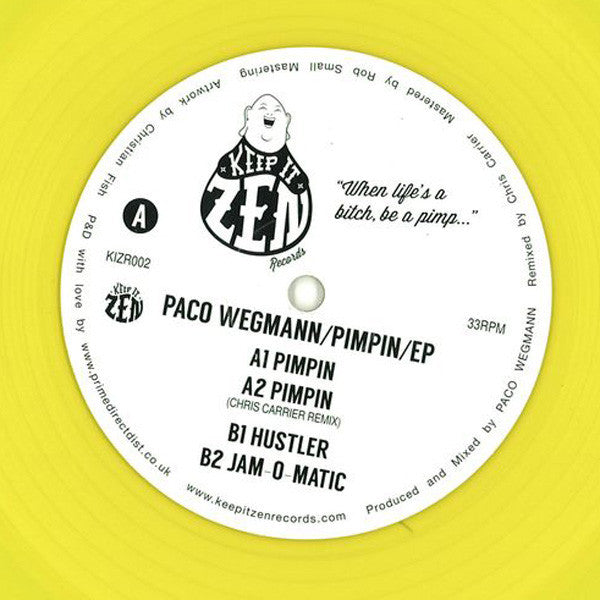 Paco Wegmann : Pimpin EP (12", EP, Yel)