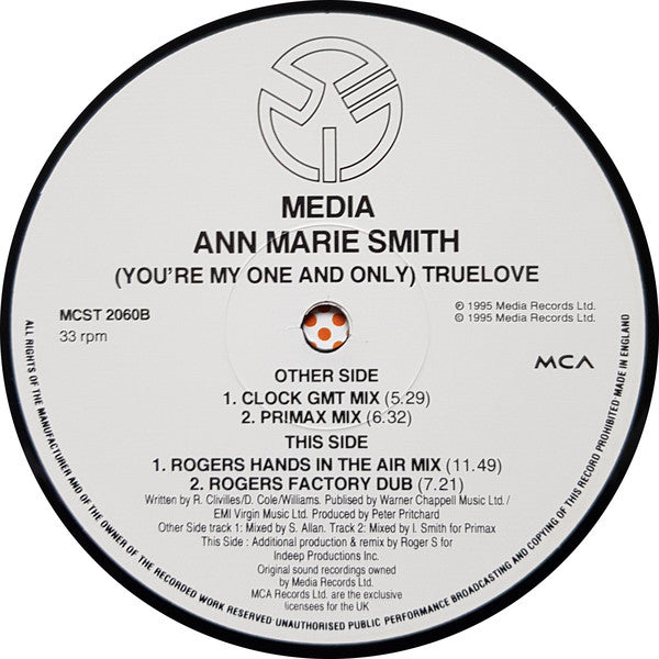 Ann-Marie Smith : (You're My One And Only) True Love (12")