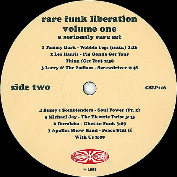 Various : Rare Funk Liberation Volume One (LP, Comp)