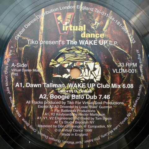 Tiko : The Wake Up E.P. (12", EP)