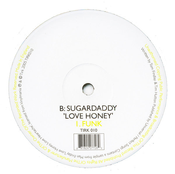 Sugardaddy : Love Honey (12")