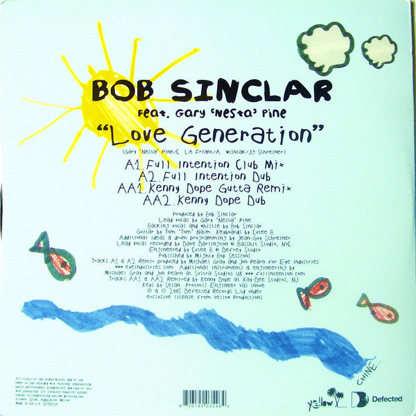 Bob Sinclar Feat. Gary 'Nesta' Pine* : Love Generation (Remixes) (12")