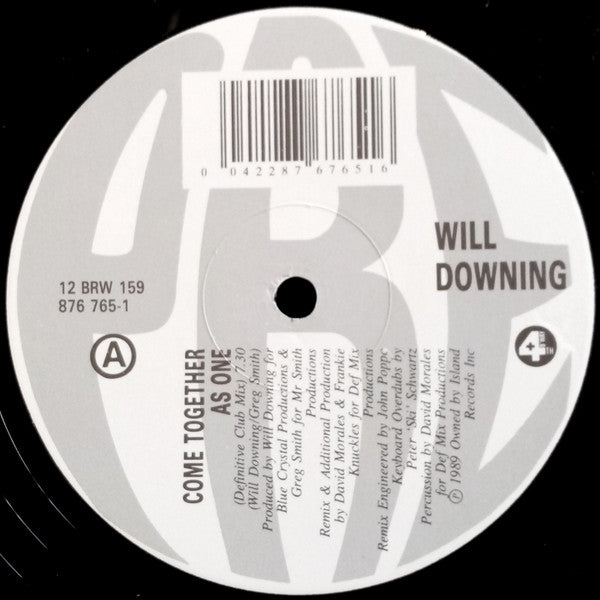 Will Downing : Come Together As One (12", Promo)