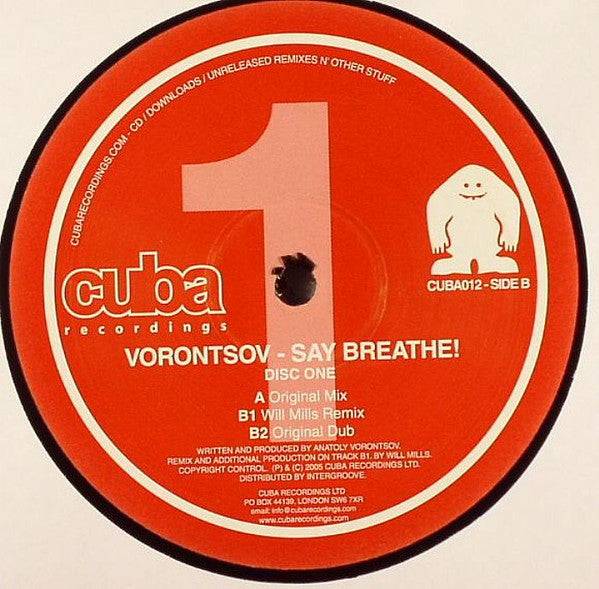 Anatoly Vorontsov : Say Breathe! (12")