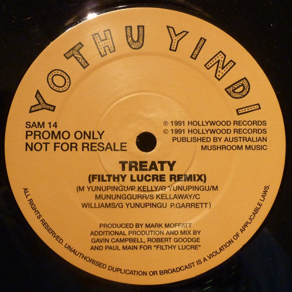 Yothu Yindi : Treaty (12", S/Sided, Promo)