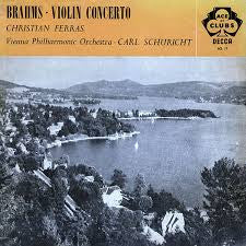 Johannes Brahms, Christian Ferras, Wiener Philharmoniker, Carl Schuricht :  Violin Concerto in D Major, Op. 77 (LP, Mono)