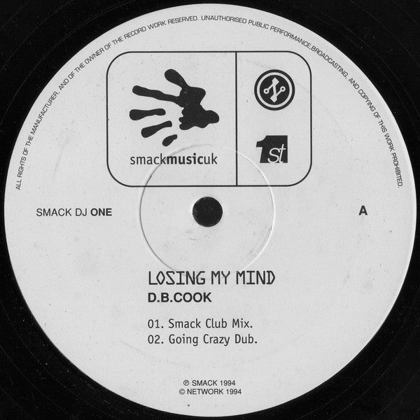 D.B. Cook : Losing My Mind (12")