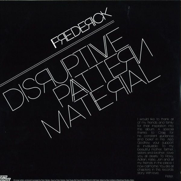 Frederick (7) : Disruptive Pattern Material - Pattern 2 (LP, Whi)