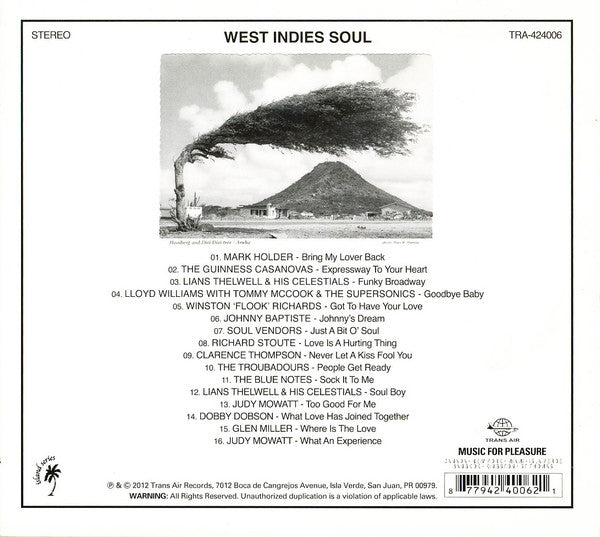 Various : West Indies Soul Volume 1 (CD, Comp)