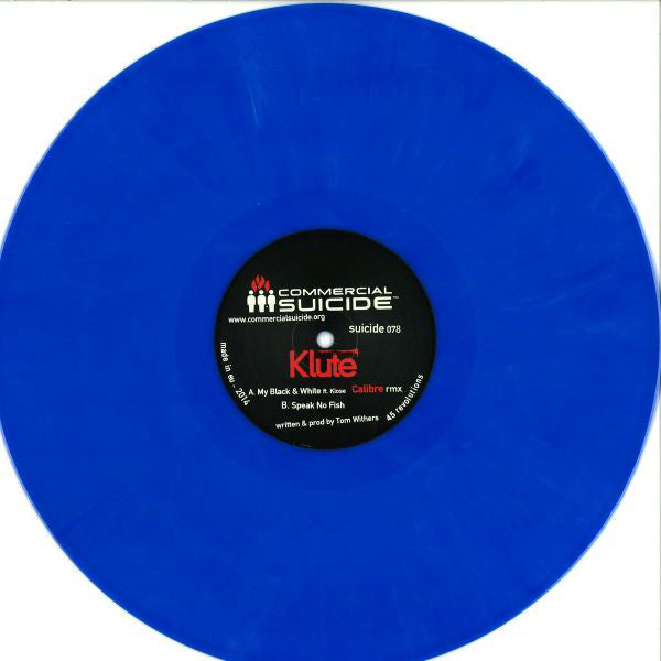 Klute : My Black & White (Calibre Rmx) / Speak No Fish  (12", Blu)