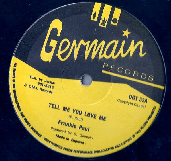 Frankie Paul : Tell Me You Love Me (12")