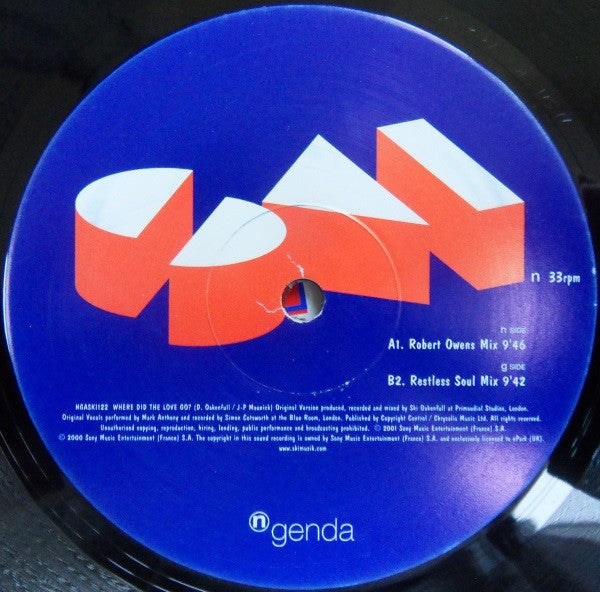 Ski Oakenfull : Where Did The Love Go? 2/2 (12")
