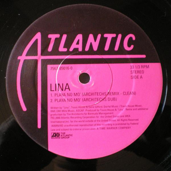 Lina : Playa No Mo' (Architechs & Social Services Remixes) (12")