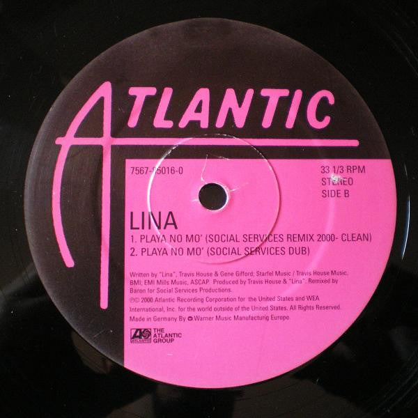 Lina : Playa No Mo' (Architechs & Social Services Remixes) (12")