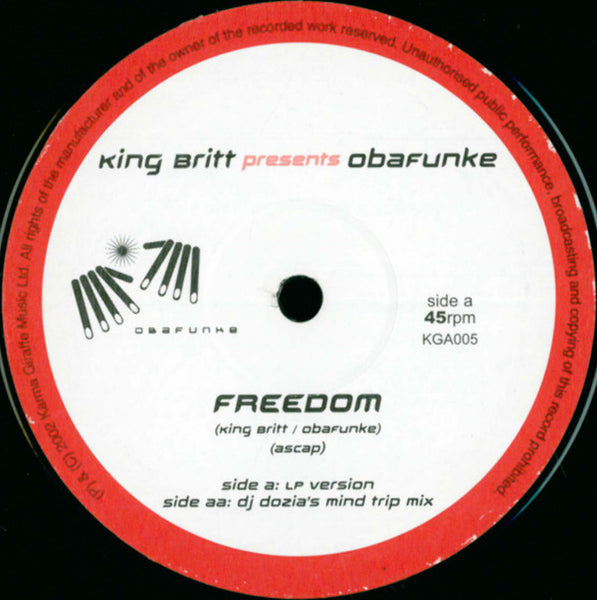 King Britt Presents Oba Funke : Freedom (12")