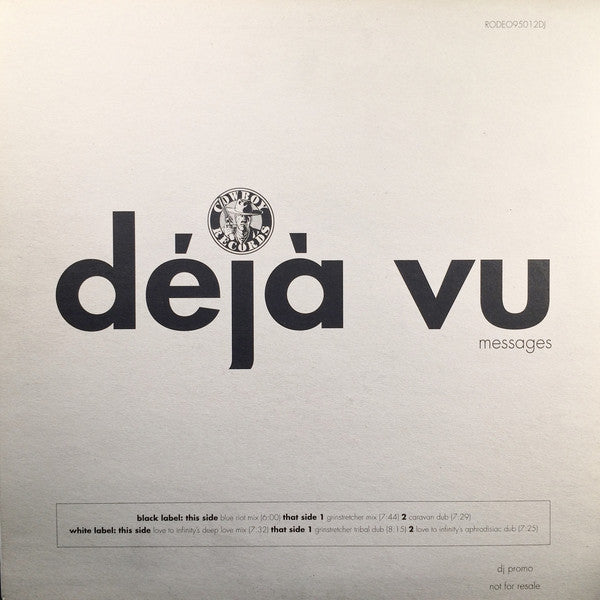 Deja Vu : Messages (2x12", Promo)
