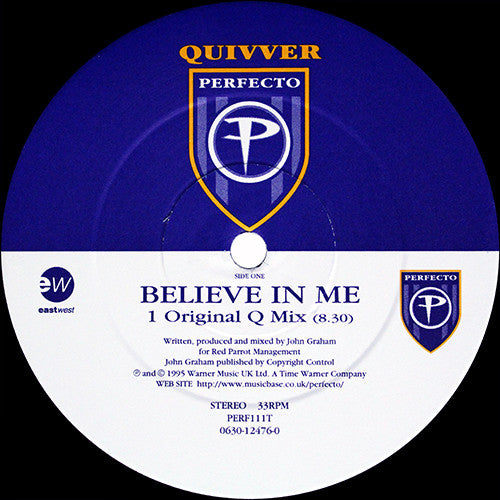 Quivver : Believe In Me (12", Single)