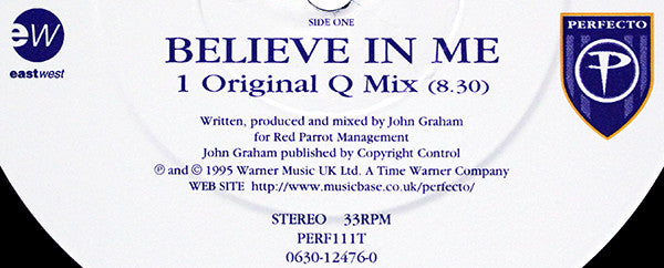 Quivver : Believe In Me (12", Single)