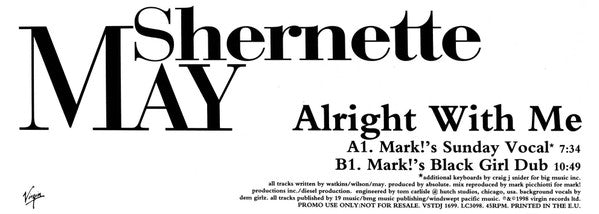 Shernette May : All Right With Me (12", Promo)
