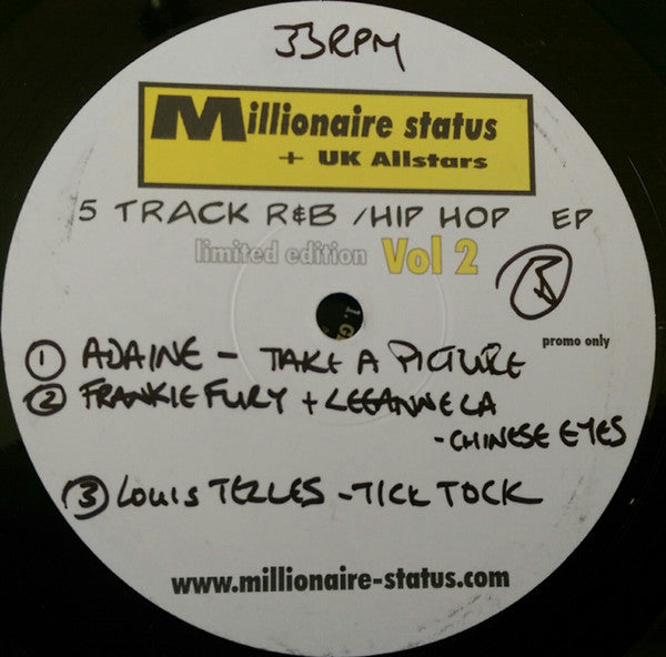 Millionaire Status + UK Allstars (2) : Vol 2 (12", EP, Ltd, Promo)
