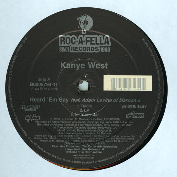 Kanye West : Heard 'Em Say / Touch The Sky (12")