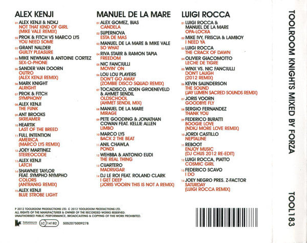 Forza (4) : Toolroom Knights (3xCD, Comp, Mixed)