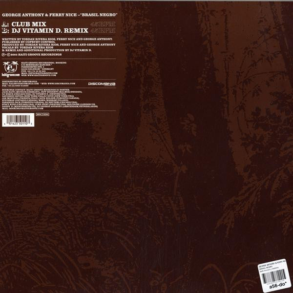 George Anthony & Ferry Nice : Brasil Negro (12")