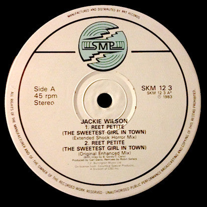 Jackie Wilson : Reet Petite (The Sweetest Girl In Town) (12", Single)