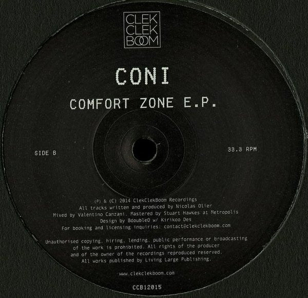 Coni (3) : Comfort Zone E.P. (12", EP)