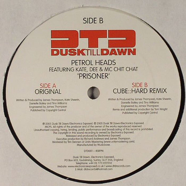 Petrol Heads Featuring Kate Sheerin, Danielle Bailey & MC Chit Chat : Prisoner (12")