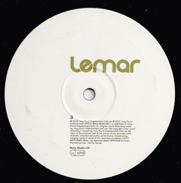 Lemar : Dedicated - Album Sampler (12", Smplr)
